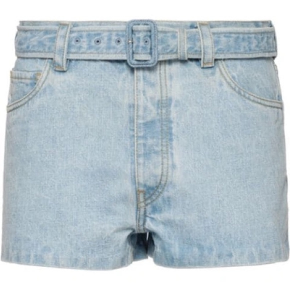 Light Blue Denim Prada Shorts